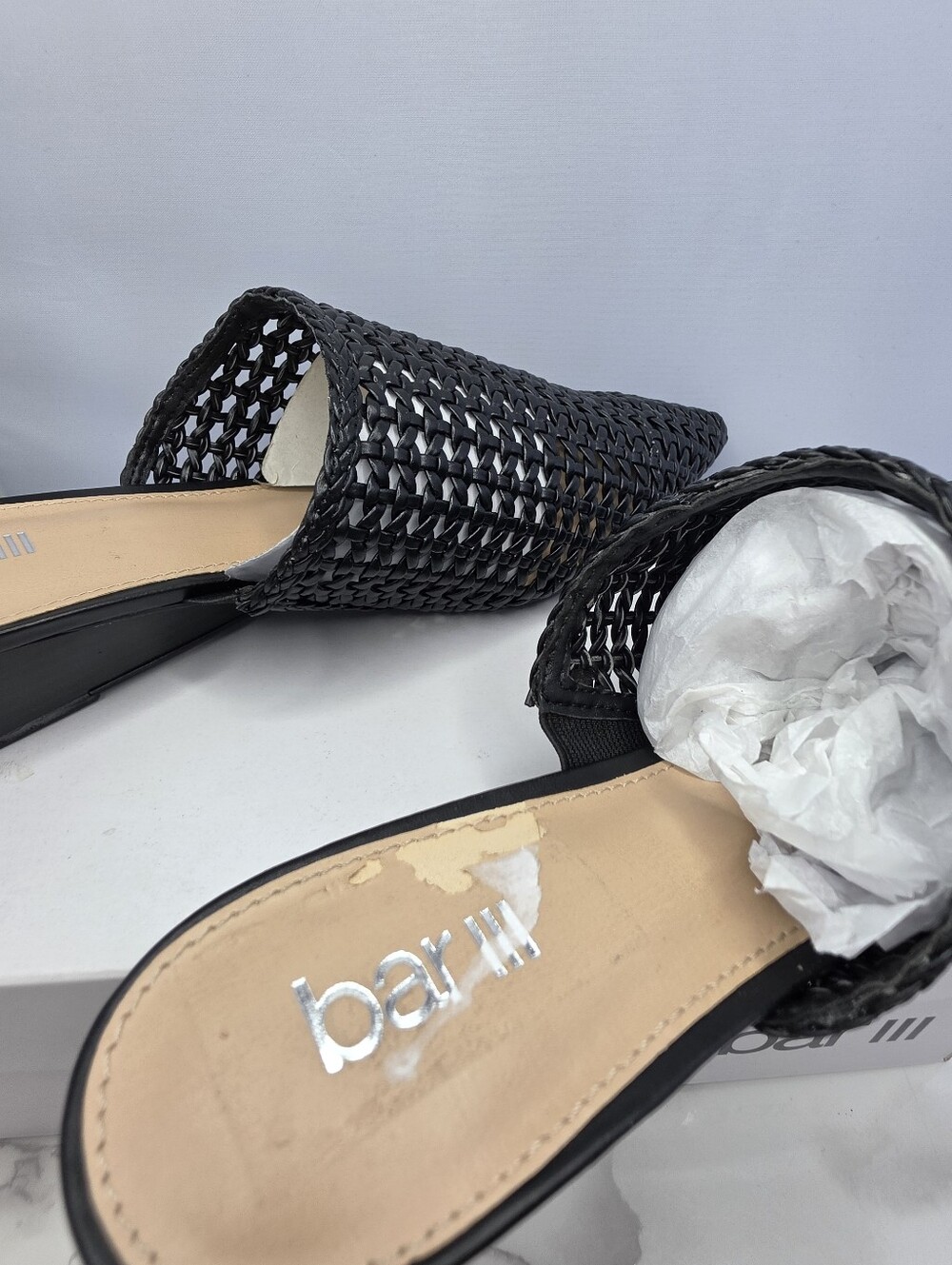 Bar III Kaycip woven mules 7.5 - Picture 5 of 10